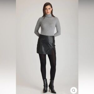 Danier Black Leather Skirt